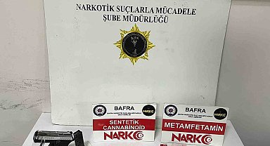 Bafra'da uyuşturucu operasyonu: Uyuşturucu ve ruhsatsız tabanca ele geçirildi