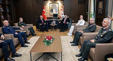 Bakan Güler, KKTC Meclis Başkanı Öztürkler ile görüştü