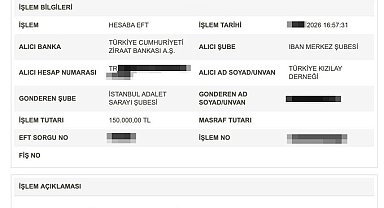 Bakan Gürlek, Kızılay'a 150 bin lira bağışladı