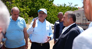 Başkan Er ve Bozkurt, Darende'de yol çalışmalarını inceledi