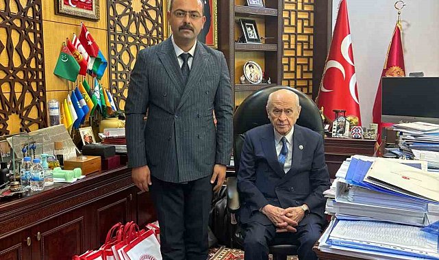 Başkan Kavaklıgil, MHP Genel Başkanı Bahçeli'ye ilçedeki çalışmalarla ilgili bilgi verdi