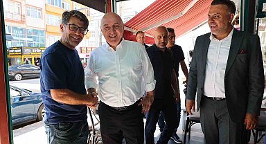 Başkan Muzaffer Bıyık esnaf ve vatandaşla buluştu
