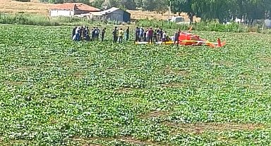 Başkentte eğitim helikopteri düştü: "2 yaralı"