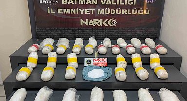 Batman'da uyuşturucu operasyonu: 19 kilo metamfetamin ele geçirildi