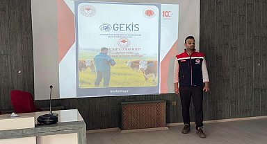 Bayburt'ta veteriner hekimlere GEKİS sistemi anlatıldı
