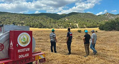 Biçerdöver operatörlerine yangın uyarısı
