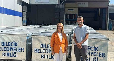 Bilecik'e son 1,5 yıldır bin 52 adet çöp konteyneri alındı