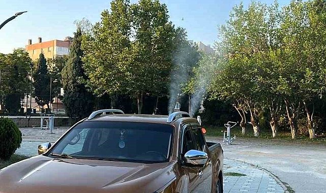 Bilecik'te haşerelere karşı ilaçlama çalışması