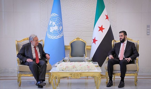 BM Genel Sekreteri Guterres, Suriye Devlet Başkanı Şara ile görüştü