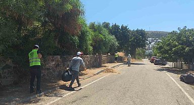 Bodrum'da ot temizliği çalışmaları Haziran ayı boyunca aralıksız sürdü