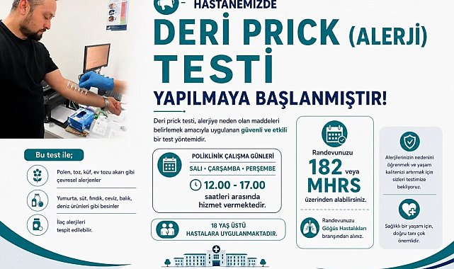 Boyabat'ta modern alerji tanı hizmeti hayata geçti