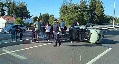 Burdur'da elektrikli araç devrildi: 1 yaralı