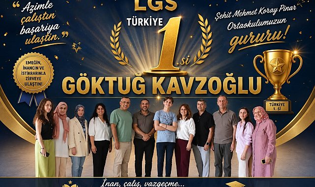 Bursa'da LGS gururu: 500 tam puan alan Göktuğ Kavzoğlu Türkiye birincisi oldu