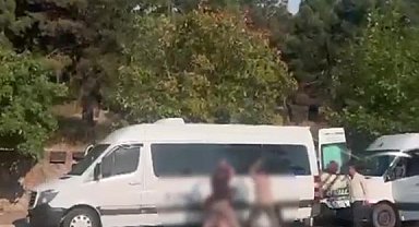 Cadde ortasında dehşet anları: Demir sopalarla darp ettiler