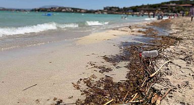 Çeşme sahillerindeki kirlilik tatilcilerin tepkisine neden oldu