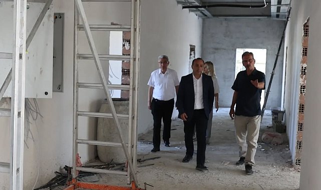 Çine'deki 71 yıllık okulun yerinde yeni eğitim yuvası yükseliyor