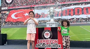 Çorum FK taraftarları şampiyonluk kupasıyla buluştu
