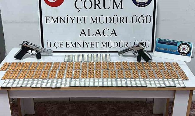 Çorum'da 756 adet sentetik ecza hapı ele geçirildi: 1 tutuklama
