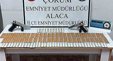 Çorum'da 756 adet sentetik ecza hapı ele geçirildi: 1 tutuklama