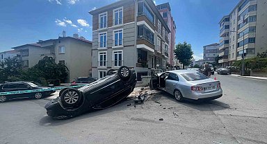 Çorum'da cip ile otomobil çarpıştı: 2 yaralı