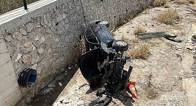 Çorum'da otomobil dereye uçtu: 2 yaralı