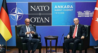 Cumhurbaşkanı Erdoğan, Almanya Başbakanı Merz ile bir araya geldi