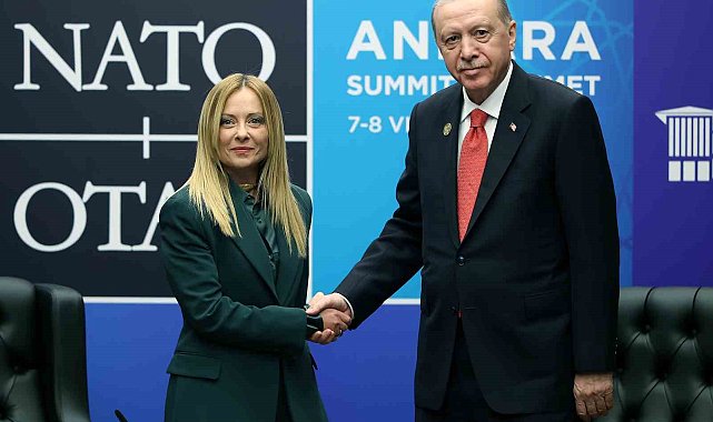 Cumhurbaşkanı Erdoğan, İtalya Başbakanı Meloni ile bir araya geldi