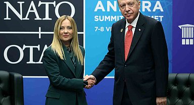 Cumhurbaşkanı Erdoğan, İtalya Başbakanı Meloni ile bir araya geldi