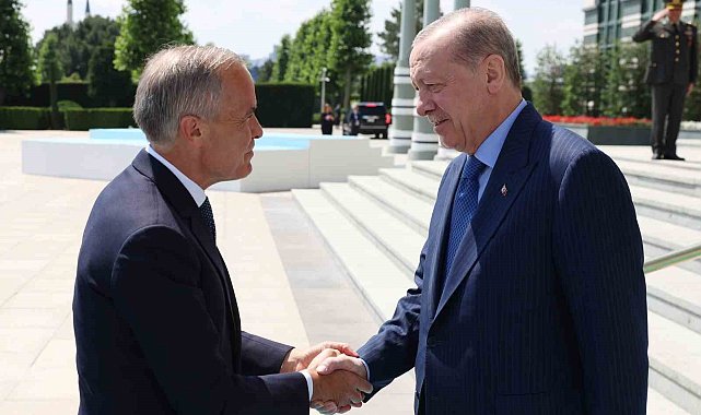 Cumhurbaşkanı Erdoğan, Kanada Başbakanı Mark Carney'i kabul etti