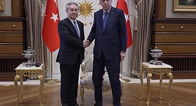 Cumhurbaşkanı Erdoğan, Kırgızistan Dışişleri Bakanı Kulubayev'i kabul etti