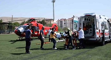 Darende'de yaralanan çocuk hava ambulansıyla Malatya'ya sevk edildi