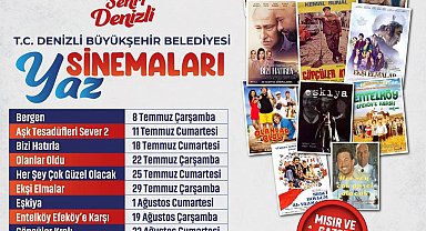 Denizli'de Açık Hava Sinema Günleri başlıyor