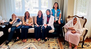 Denizli'de evde sağlık hizmetinden faydalanan hastalar ziyaret edildi