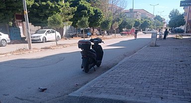 Devrilen elektrikli bisikletin sürücüsü yaralandı