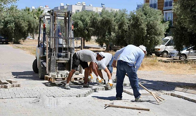 Didim Efeler Mahallesi'nde yol çalışması