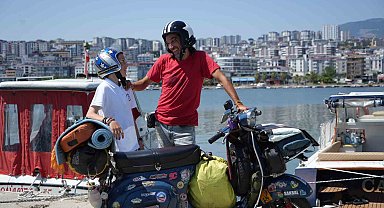 Dünyayı gezen İtalyan baba-oğul Samsun'da sıcak ilgiyle karşılandı: "Hiç unutmayacağız"