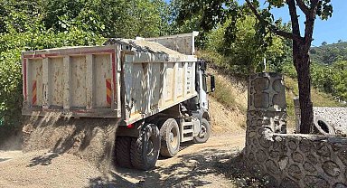 Düzce'de asfalt çalışmaları devam ediyor