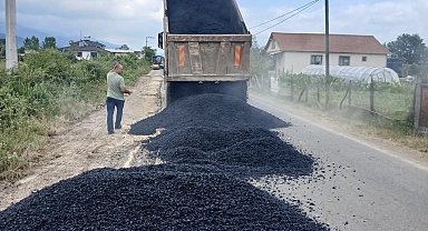 Düzce'de yollar güvenli hala getiriliyor