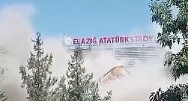 Elazığ'da 5 katlı bina yıkımında facianın eşiğinden dönüldü: Operatör son anda atlayarak kurtuldu