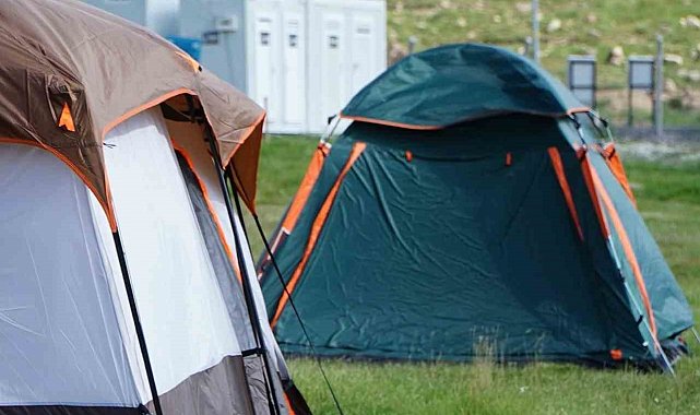 Erciyes'te çadır ve kamp sezonu devam ediyor