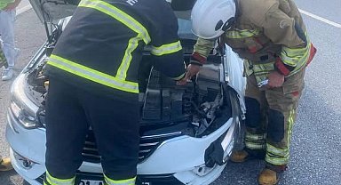 Erzin-Dörtyol otoyolunda trafik kazası: 1 yaralı