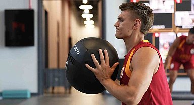 Galatasaray, günü çift antrenmanla tamamladı