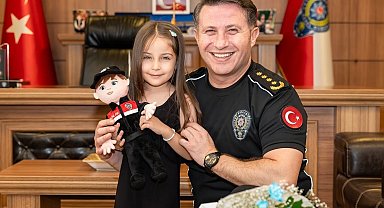 Gazi kızına yunus polis bebeği hediye edildi