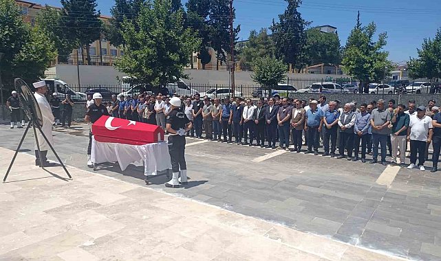 Gaziantep'te polis memuru son yolculuğuna uğurlandı