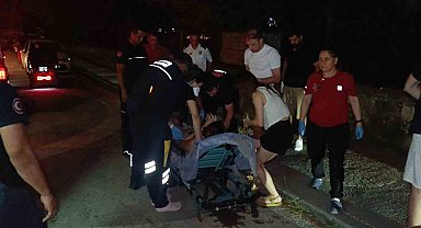 Genç kadının mazgala sıkışan ayağı itfaiye ekibi sayesinde kurtarıldı