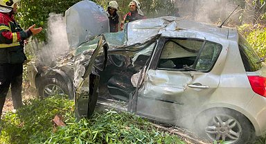 Germencik'te trafik kazası: 1 ölü, 1 yaralı