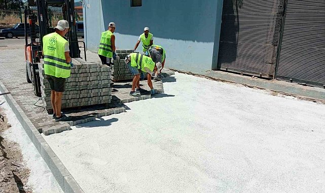 Germencik'te üstyapı çalışmaları başladı