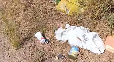 Gölet kenarlarına atılan çöpler tepki topluyor