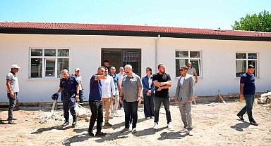 Gömeç'te Karaağaç Mahallesi'nde devlet yatırımları yerinde incelendi