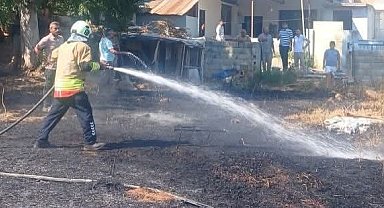 Hassa'da bahçe yangını